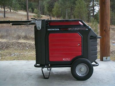 A Honda 6500 watt gas powered generator, purchased in February 2012, serves as reliable auxiliary power.